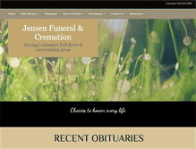 Tablet Screenshot of jensenfuneralandcremation.com